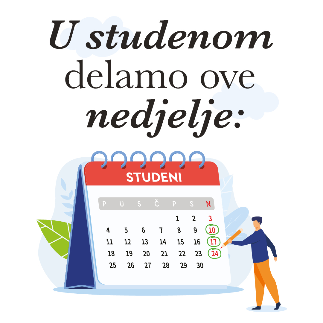 Delamo u nedjelju, 10. studenog!