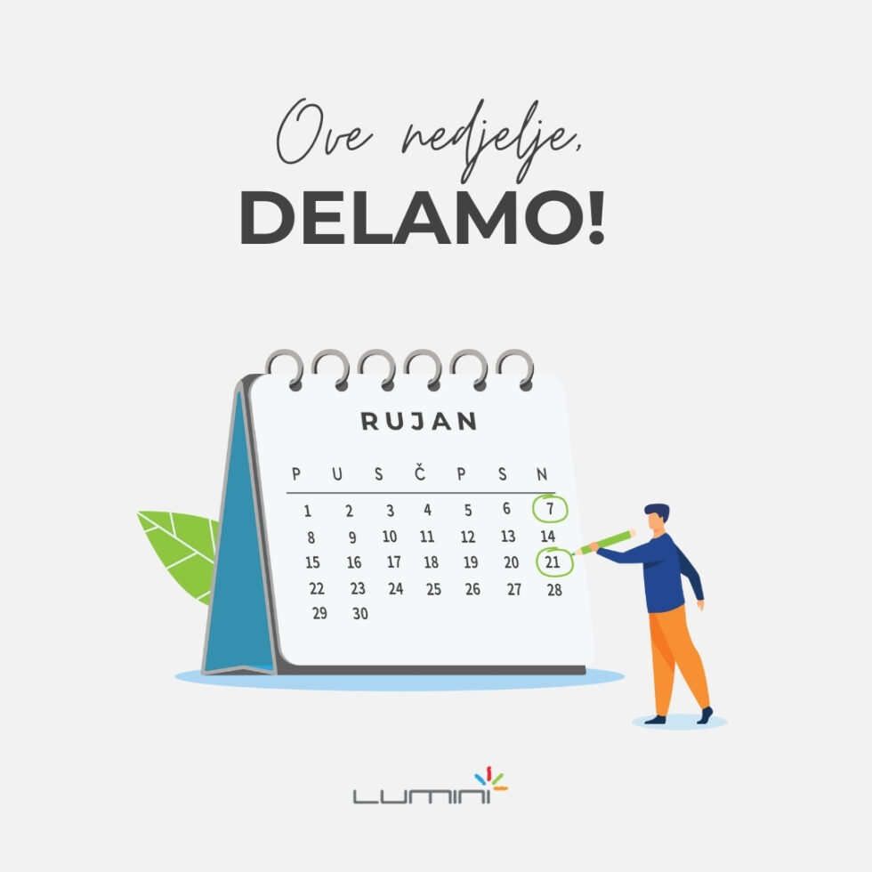 Delamo ove nedjelje, 21. rujna!