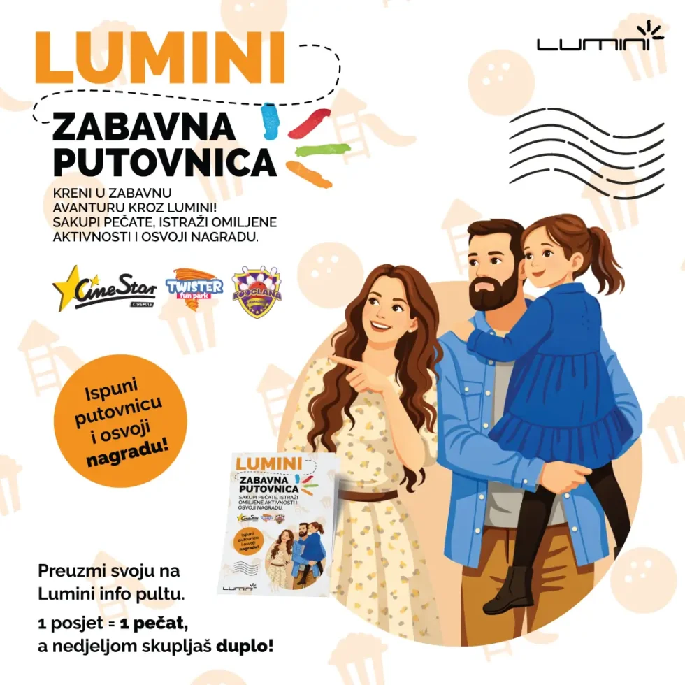 Lumini zabavna putovnica: Sakupljaj pečate i osvajaj nagrade