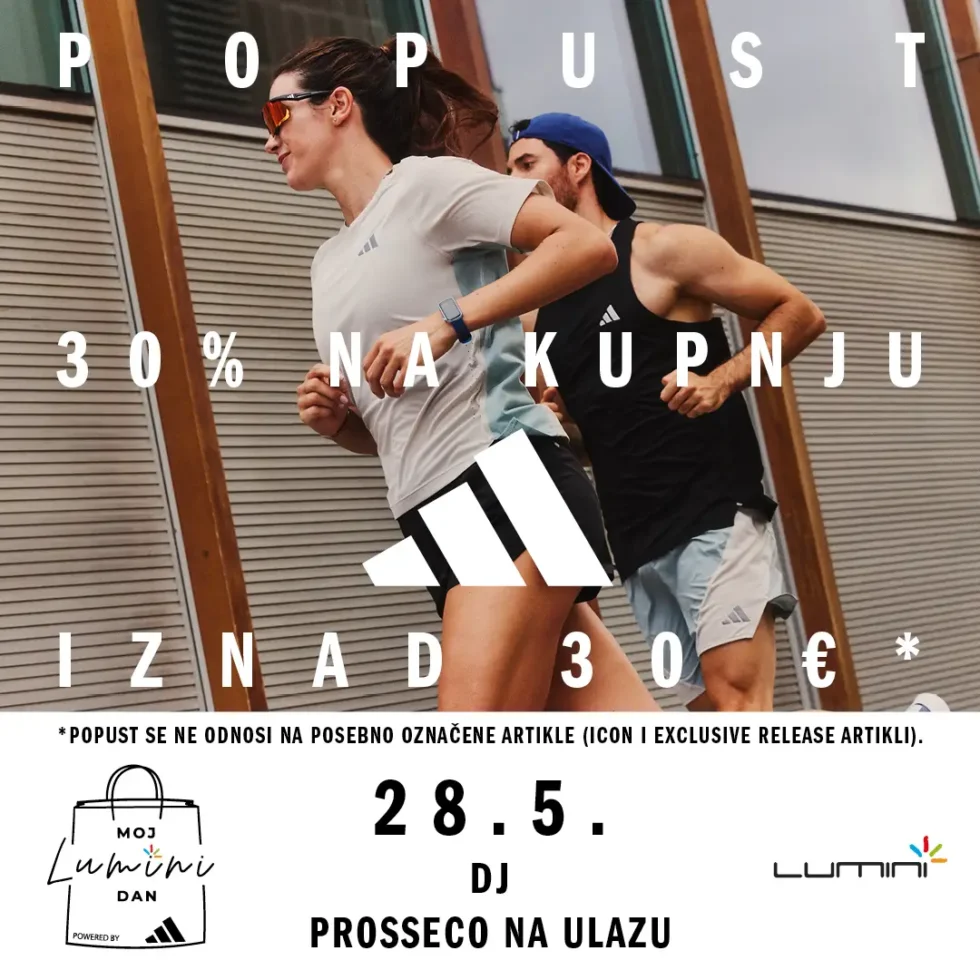 Moj Lumini dan u adidasu: shopping, dobra vibra i 30% popusta