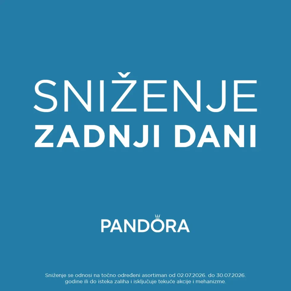 Sniženje u Pandora trgovini ulazi u završnicu